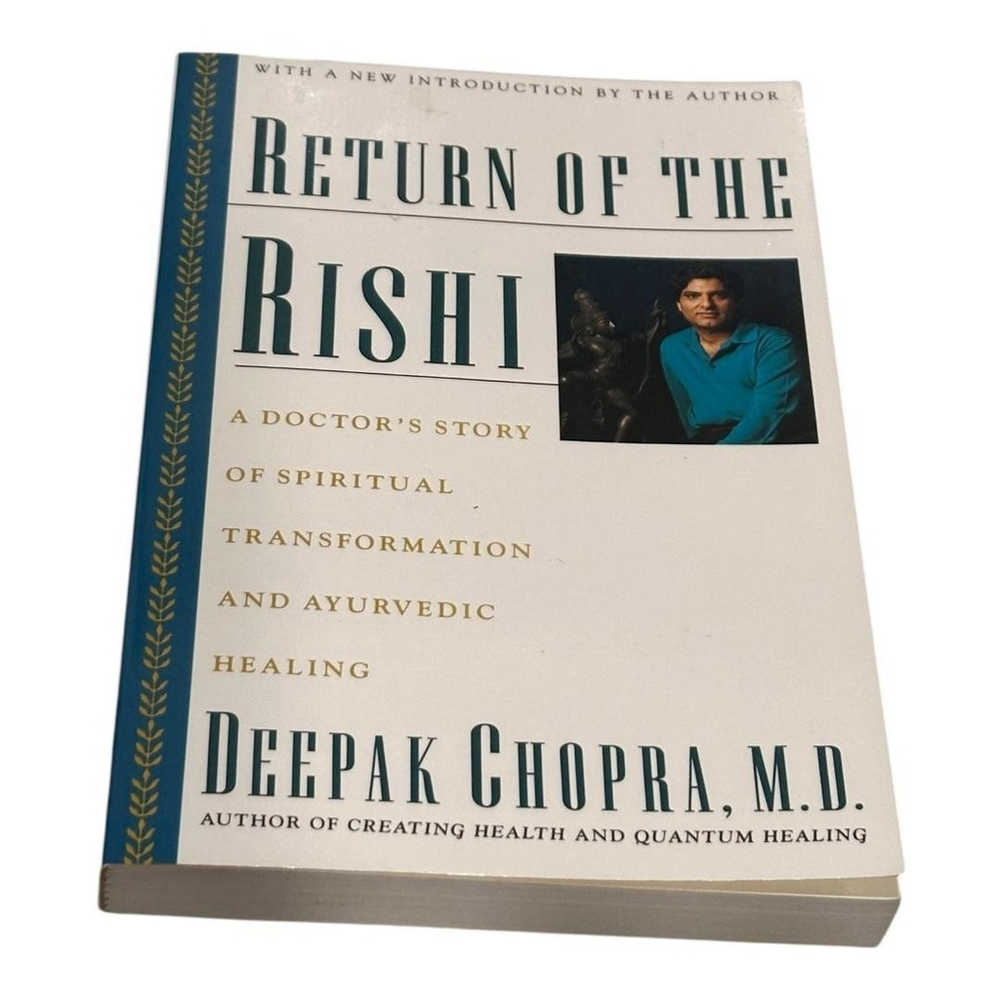 Vintage Return of the Rishi Deepak Chopra Ayurvedic Memoir Paperback 1990 USA